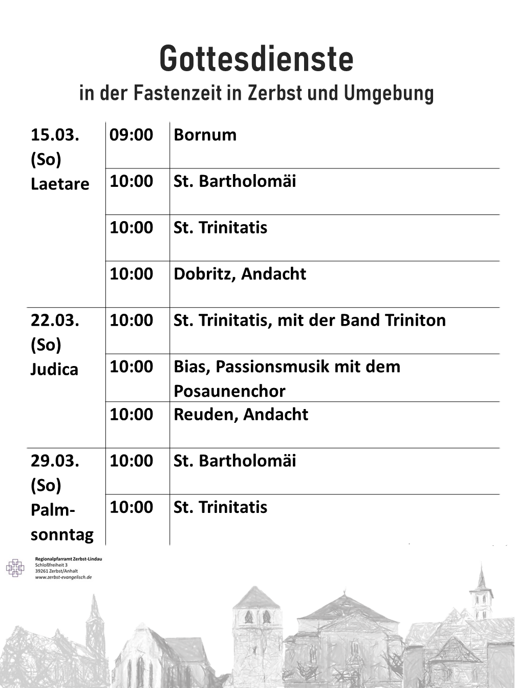 2026 03 05 Gottesdienste bis 29 Maerz