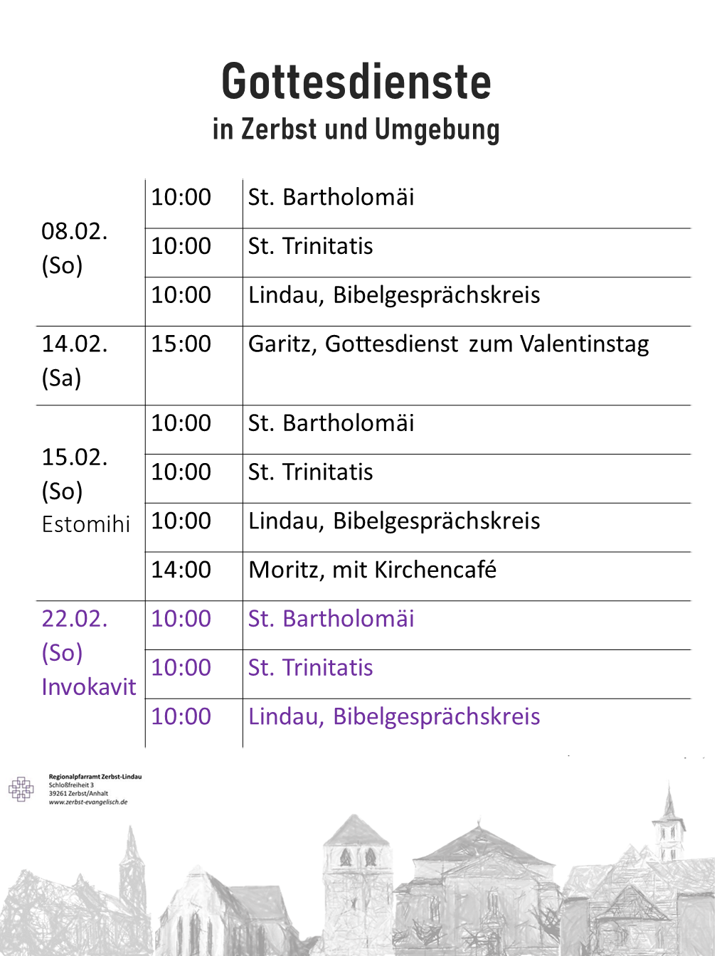 2026 01 28 Gottesdienste bis 22 Maerz